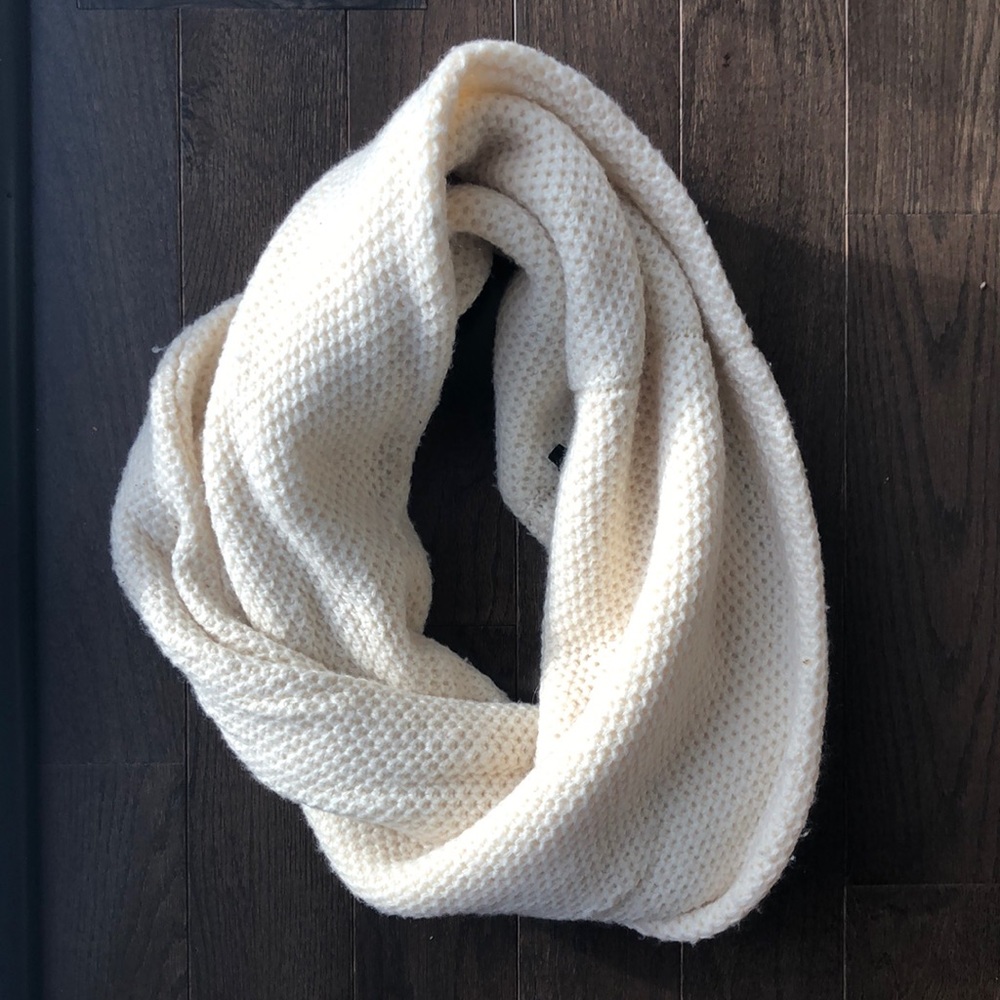J. Crew cream infinity scarf